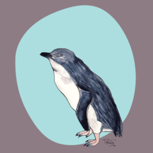 Little Blue Penguin Sweatshirt - AS Colour Womens Premium Crew Design