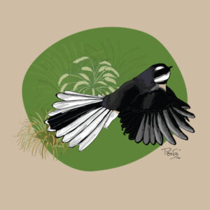 Fantail / Piwakawaka tee - AS Colour Kids Classic T shirt Design