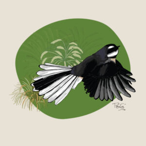 Fantail / Piwakawaka tee - AS Colour Womens Mali Tee Design