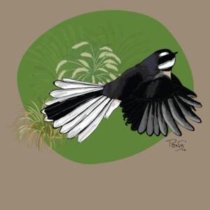 Fantail / Piwakawaka tee - AS Colour Mens Staple T shirt Design