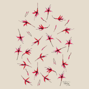 Fuchsia Scatter tee - AS Colour Mens Staple T shirt Design
