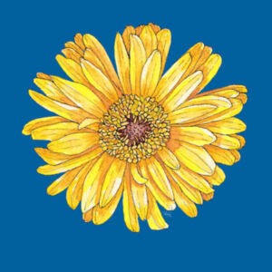 Happy Yellow Gerbera tee - AS Colour Kids Classic T shirt Design