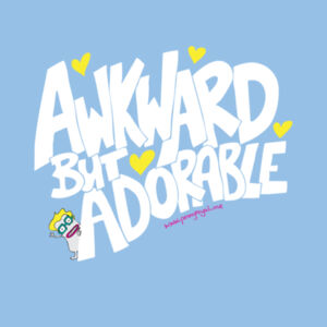Awkward but Adorable - AS Colour Kids Youth T shirt Design