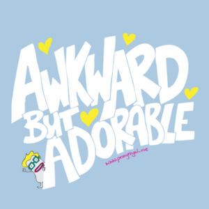 Awkward but Adorable - Cloke Womens Origin Hoodie Design