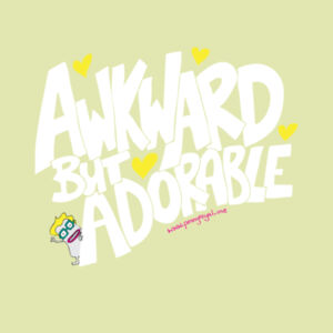 Awkward but Adorable - AS Colour Womens Maple Tee Design