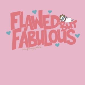 Flawed but Fabulous - Cloke Kids Outline Tee Design