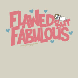 Flawed but Fabulous - Cloke Mens Outline Tee Design