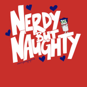 Nerdy but Naughty - Cloke Womens Silhouette Tee Design