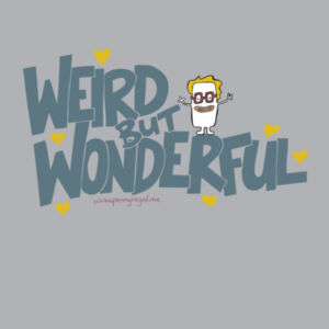 Weird but Wonderful - Cloke Kids Outline Tee Design