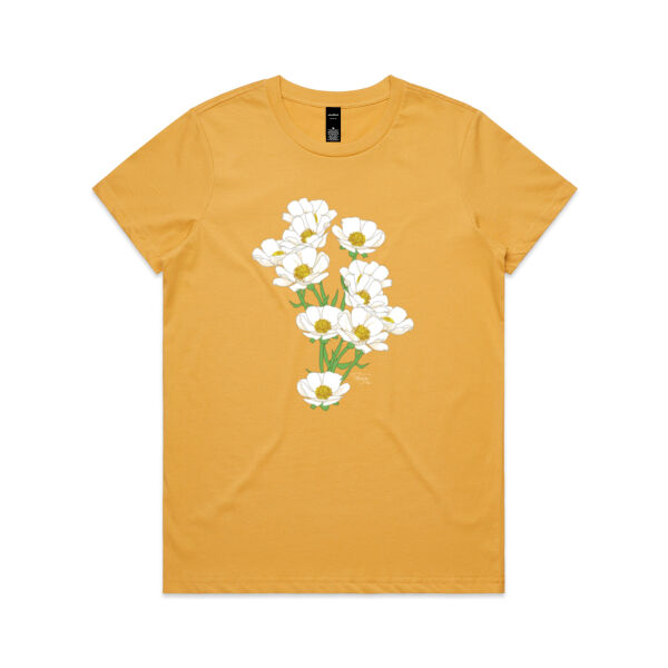 Mt Cook Buttercup tee - AS Colour Womens Maple Tee Thumbnail