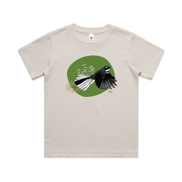 Fantail / Piwakawaka tee - AS Colour Kids Classic T shirt Thumbnail