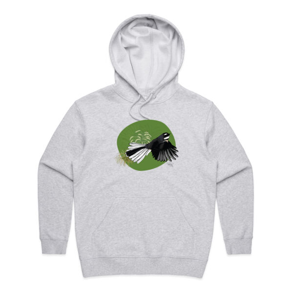 Fantail / Piwakawaka Hoodie - AS Colour Womens Premium Hood Thumbnail