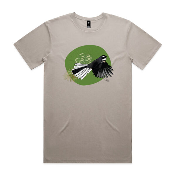 Fantail / Piwakawaka tee - AS Colour Mens Staple T shirt Thumbnail