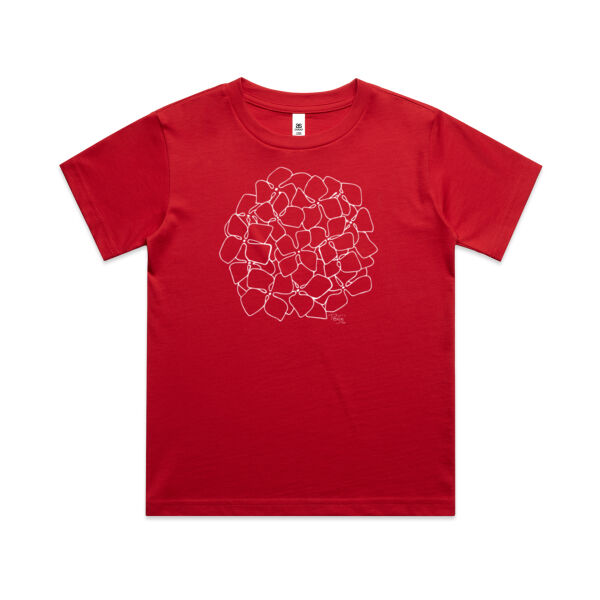 Hydrangea Outline tee - AS Colour Kids Classic T shirt Thumbnail