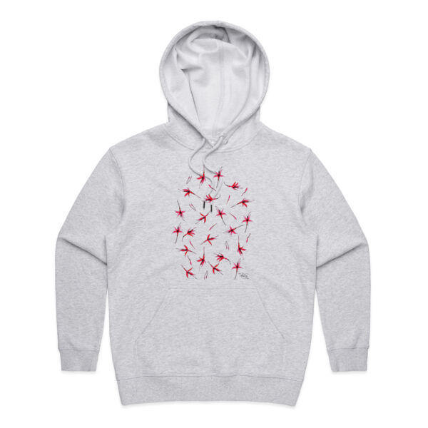 Fuchsia Scatter Hoodie - AS Colour Womens Premium Hood Thumbnail