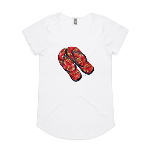 Pohutukawa Jandals tee - AS Colour Womens Mali Tee Thumbnail