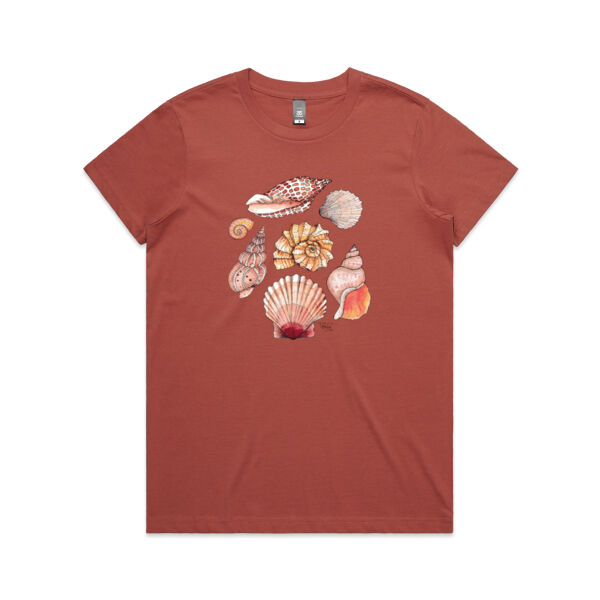Seashells tee - AS Colour Womens Maple Tee Thumbnail