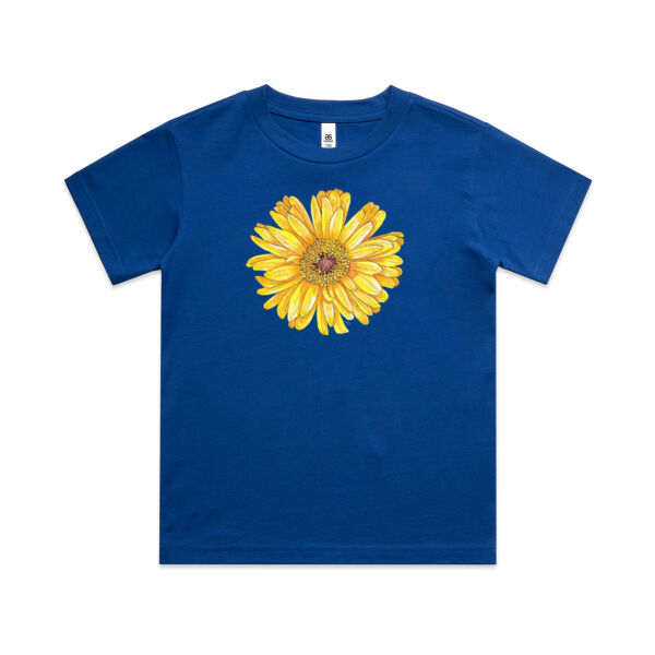 Happy Yellow Gerbera tee - AS Colour Kids Classic T shirt Thumbnail