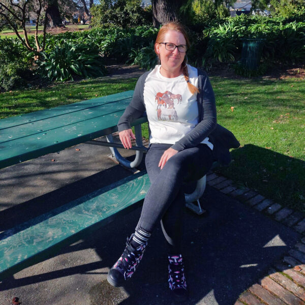 Wild Kaimanawas Charity Tee - AS Colour Womens Maple Tee Thumbnail