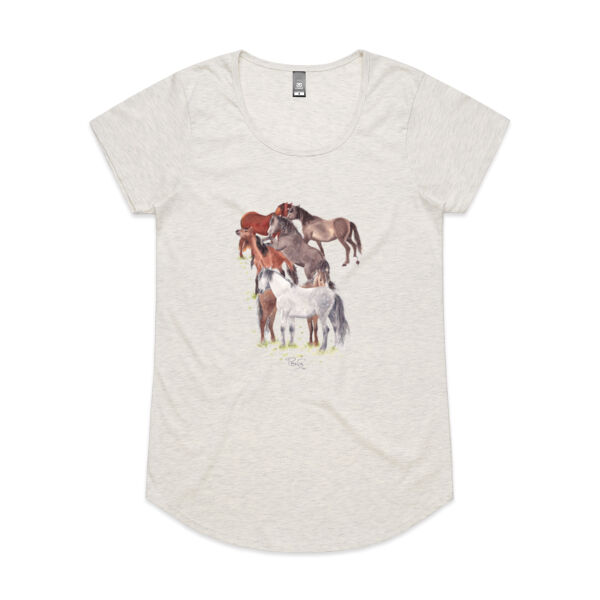 Wild Kaimanawas Charity Tee - AS Colour Womens Mali Tee Thumbnail
