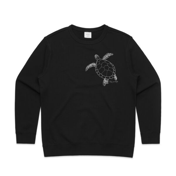 Nature’s Mariner - Turtle Sweatshirt - AS Colour Womens Premium Crew Thumbnail