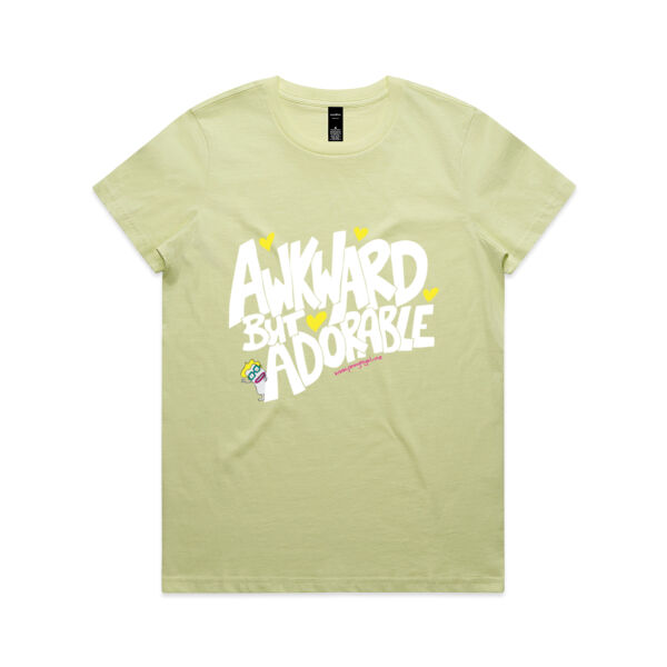 Awkward but Adorable - AS Colour Womens Maple Tee Thumbnail